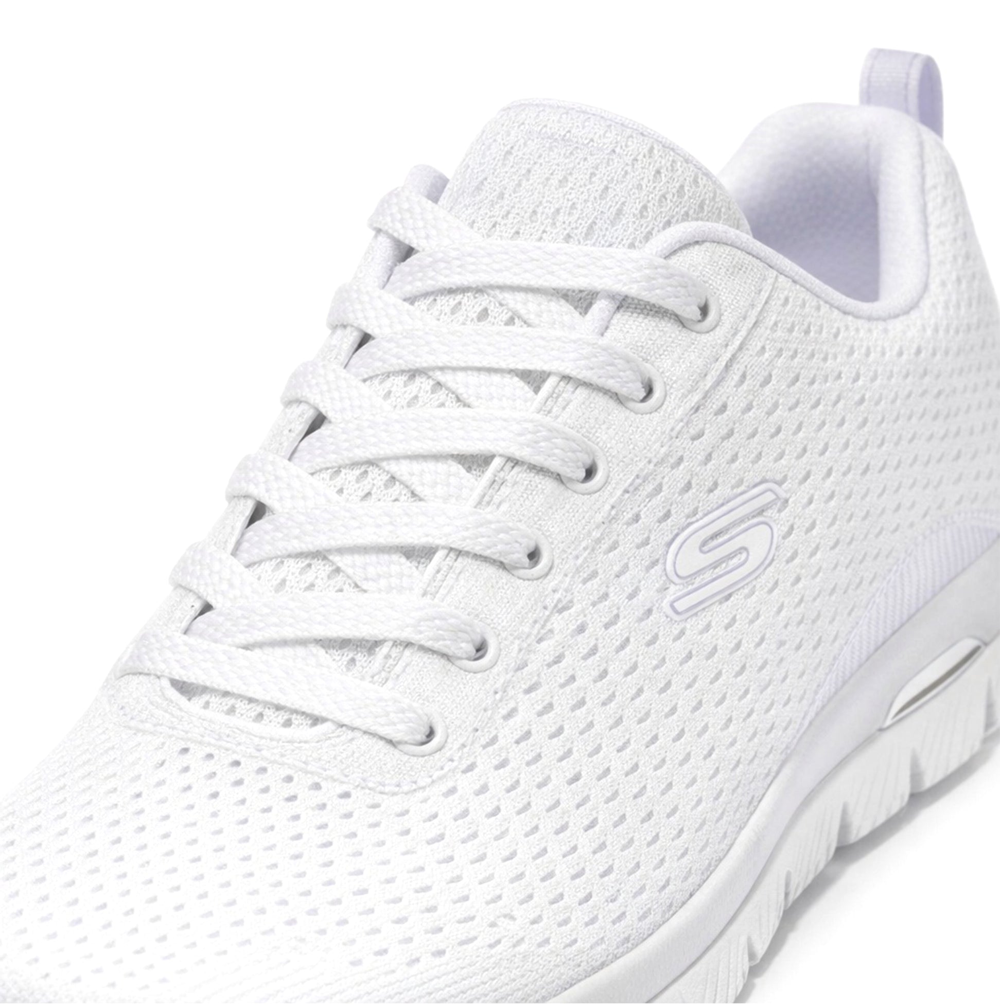 Skechers ARCH FIT SUMMITS - DAILY FLOW Womens Casual Trainers White Lavender