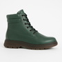 Westland PEYTON 01 Womens Boots Green side view showcasing faux leather upper and lace-up closure.