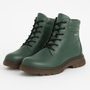 Westland PEYTON 01 Womens Boots Green side view showing faux leather upper and lace-up closure.