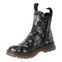 Westland PEYTON 05 Womens Boots Print side view, floral patterned faux leather ankle boots with elasticated side panel.