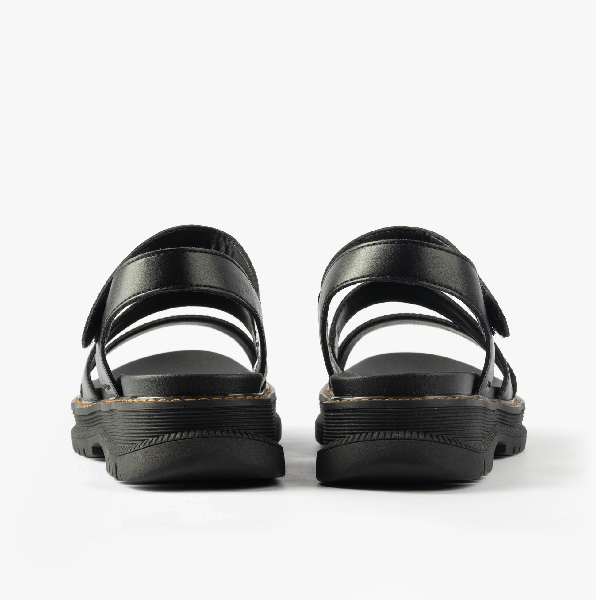 Westland PEYTON 08 Womens Sandals Black back view showing faux leather and synthetic materials.
