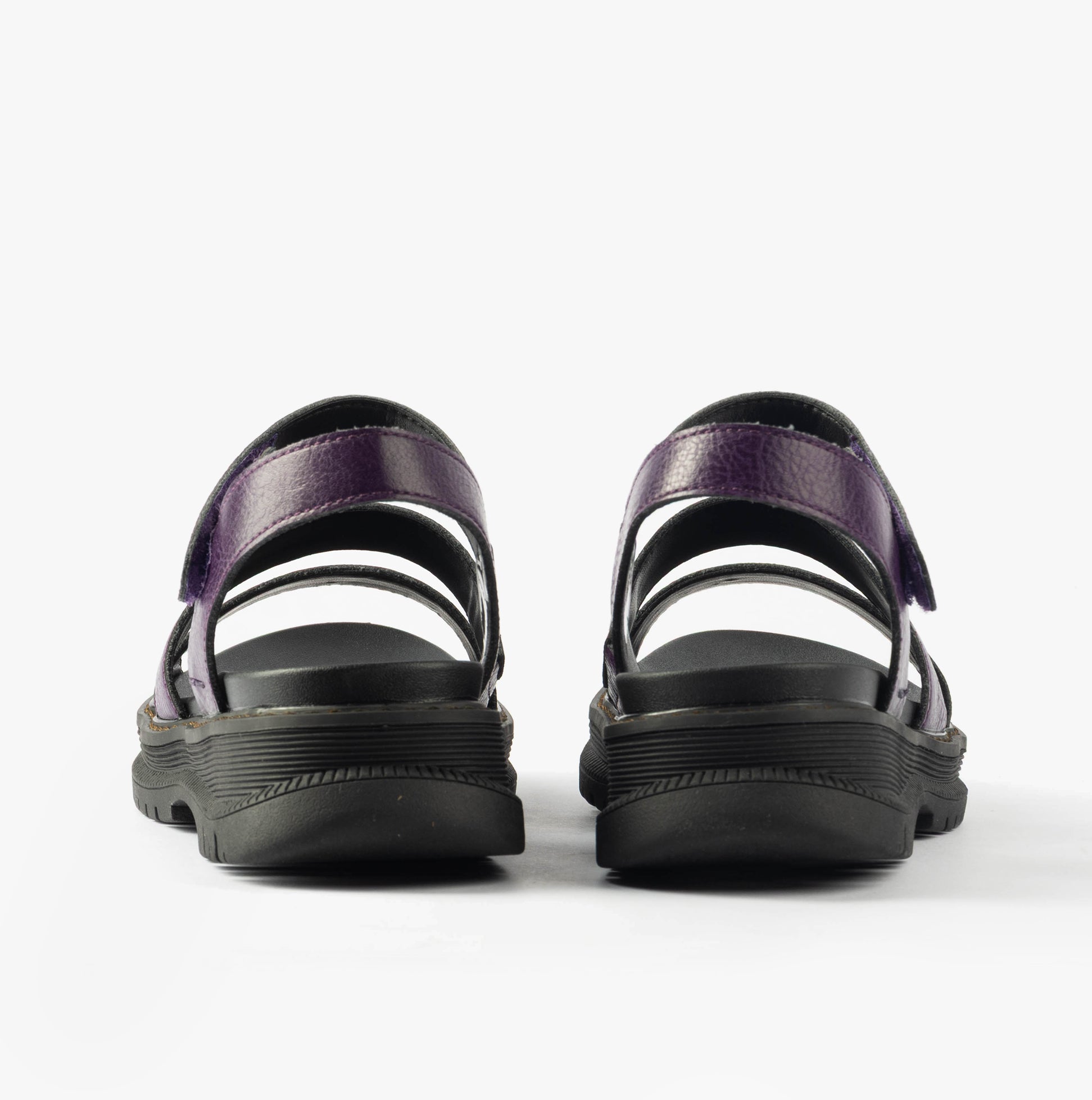 Westland PEYTON 08 Womens Sandals Purple back view showcasing faux leather straps and synthetic sole.