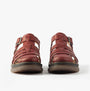 Westland PEYTON 09 Womens Sandals Red front view showing stylish buckle design and round toe shape.