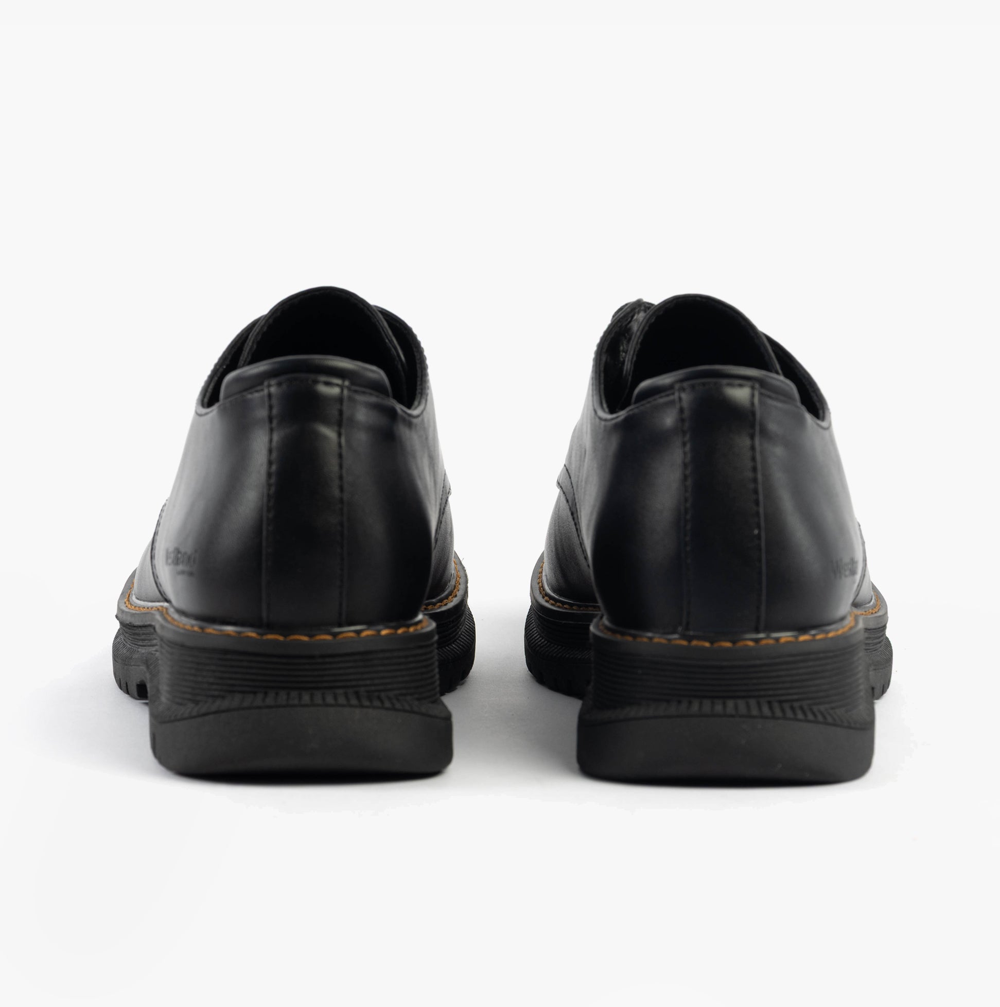 Westland PEYTON 10 Womens Shoes Black rear view showing low top design and lace-up closure.