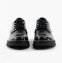 Westland PEYTON 10 Womens Shoes Black Patent, front view showcasing the glossy patent leather finish and lace-up design.