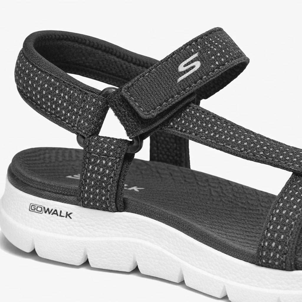 Skechers 141451/BKW GO WALK FLEX SANDAL - SUBLIME Womens Sandals Black/White