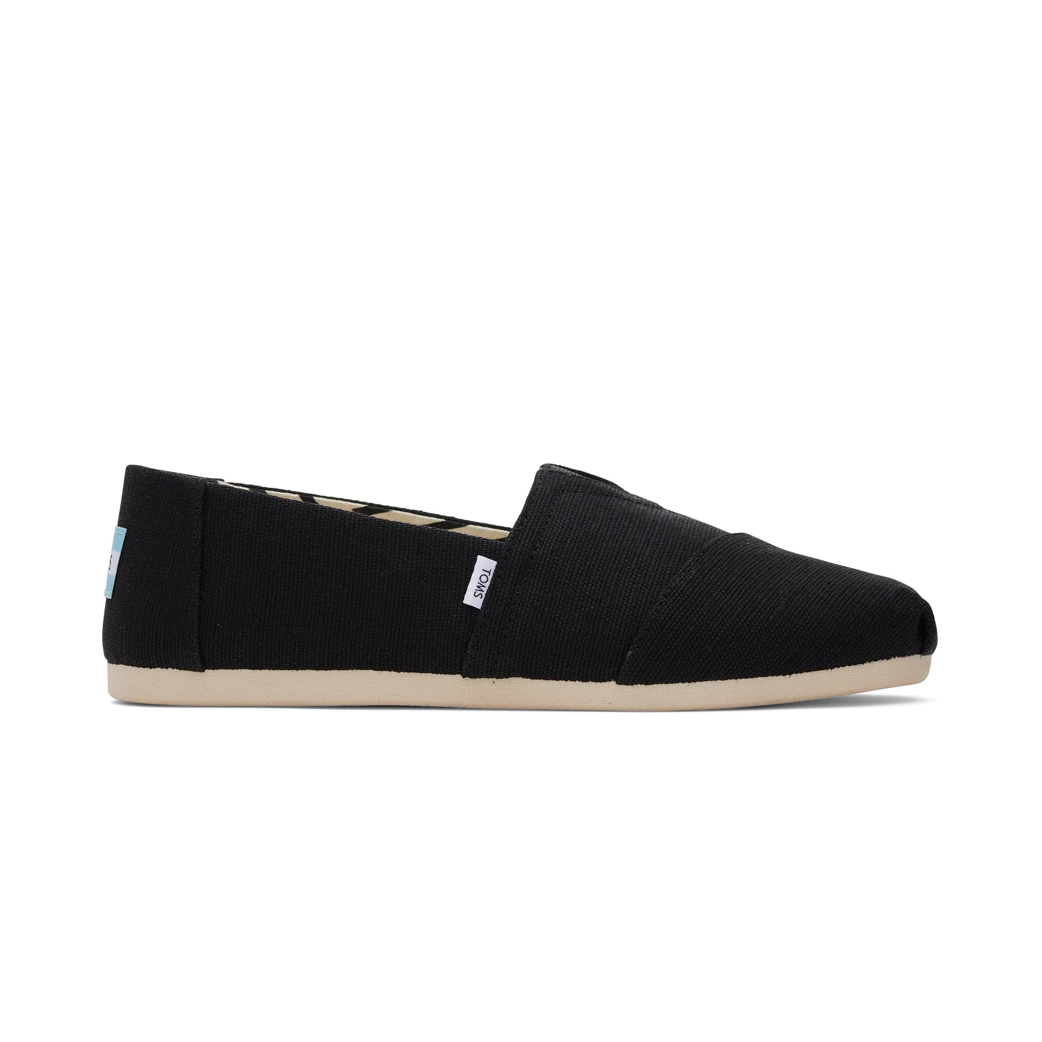 TOMS ALPARGATA CLASSIC Mens Espadrille Shoes Black/White