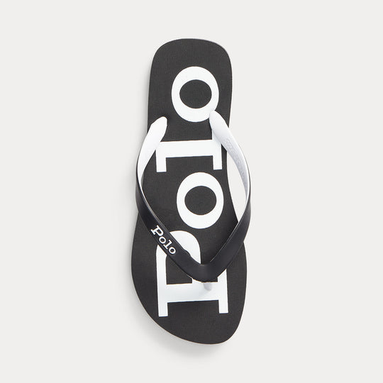 Polo Ralph Lauren BOLT Mens Flip-flops Black/White