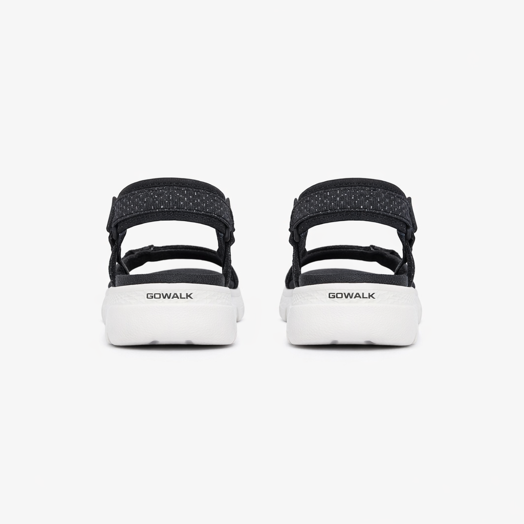Skechers 141451/BKW GO WALK FLEX SANDAL - SUBLIME Womens Sandals Black/White