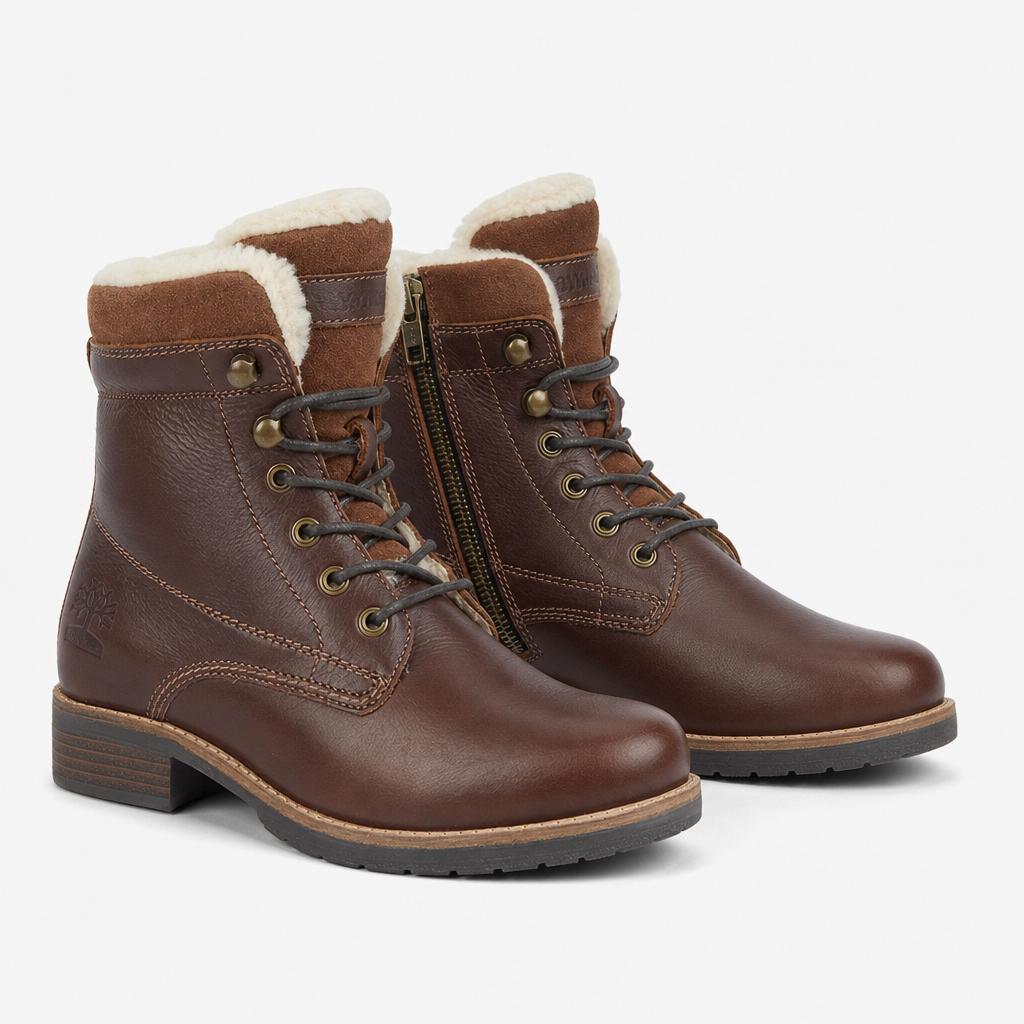 Woodland LILA Womens Ankle Boots Dark Brown