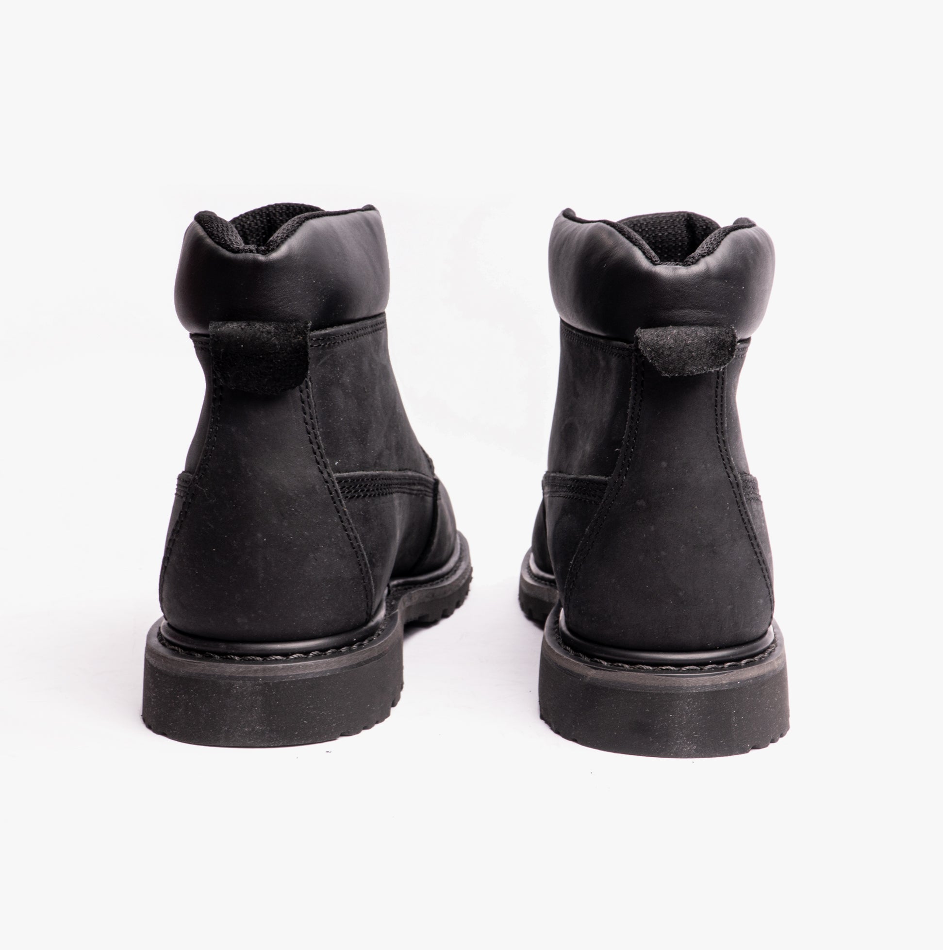 Woodland RICK Mens Leather Work Boots Black