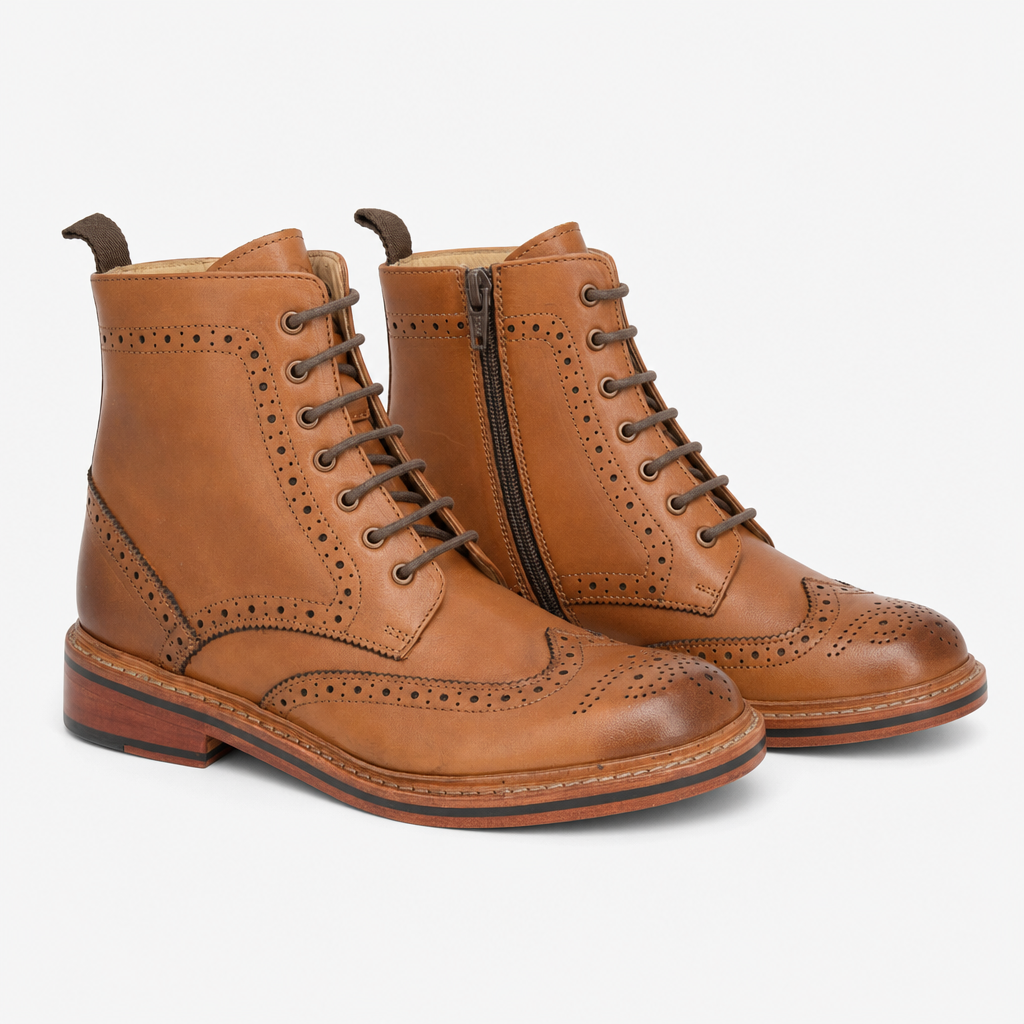 Woodland CYRIL Mens Ankle Boots Tan