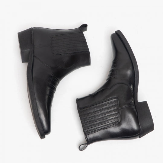 Woodland NEBRASKA Mens Cowboy Boots Black