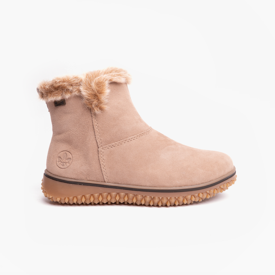 Rieker Z4266 Womens Ankle Boots Beige