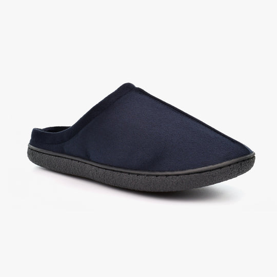 Zedzzz ALEX Mens Microfibre Mule Slippers Navy