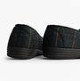 Zedzzz KENNY Mens Full Slippers Slippers Navy rear view showing textile upper and flat TPR sole.