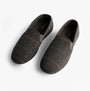 Zedzzz KENNY Mens Full Slippers Slippers Grey top view showing textile material and round toe shape.