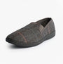 Zedzzz KENNY Mens Full Slippers Slippers Grey side view showing slip-on design and textile upper material.