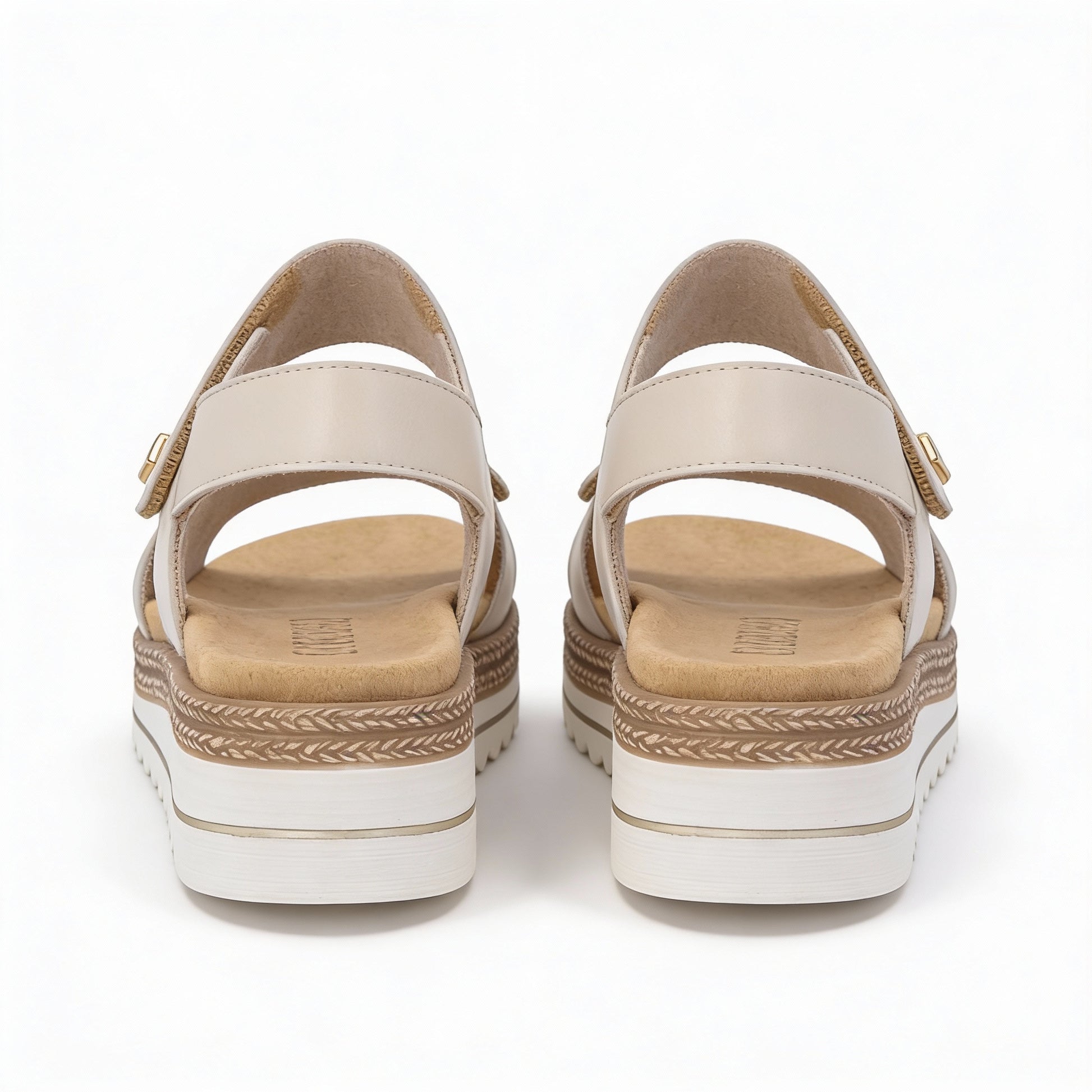Remonte D0Q59 Womens Ankle Strap Sandals Beige
