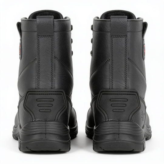 Grafters M922A Mens Fur Lined Rigger Safety Boots Black