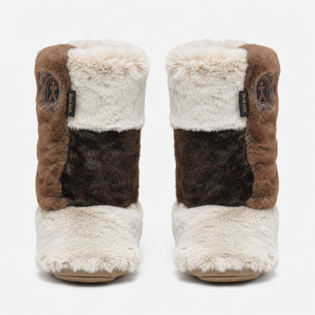 Bedroom Athletics FLORENCE Womens Slipper Boots Patchwork Naturals