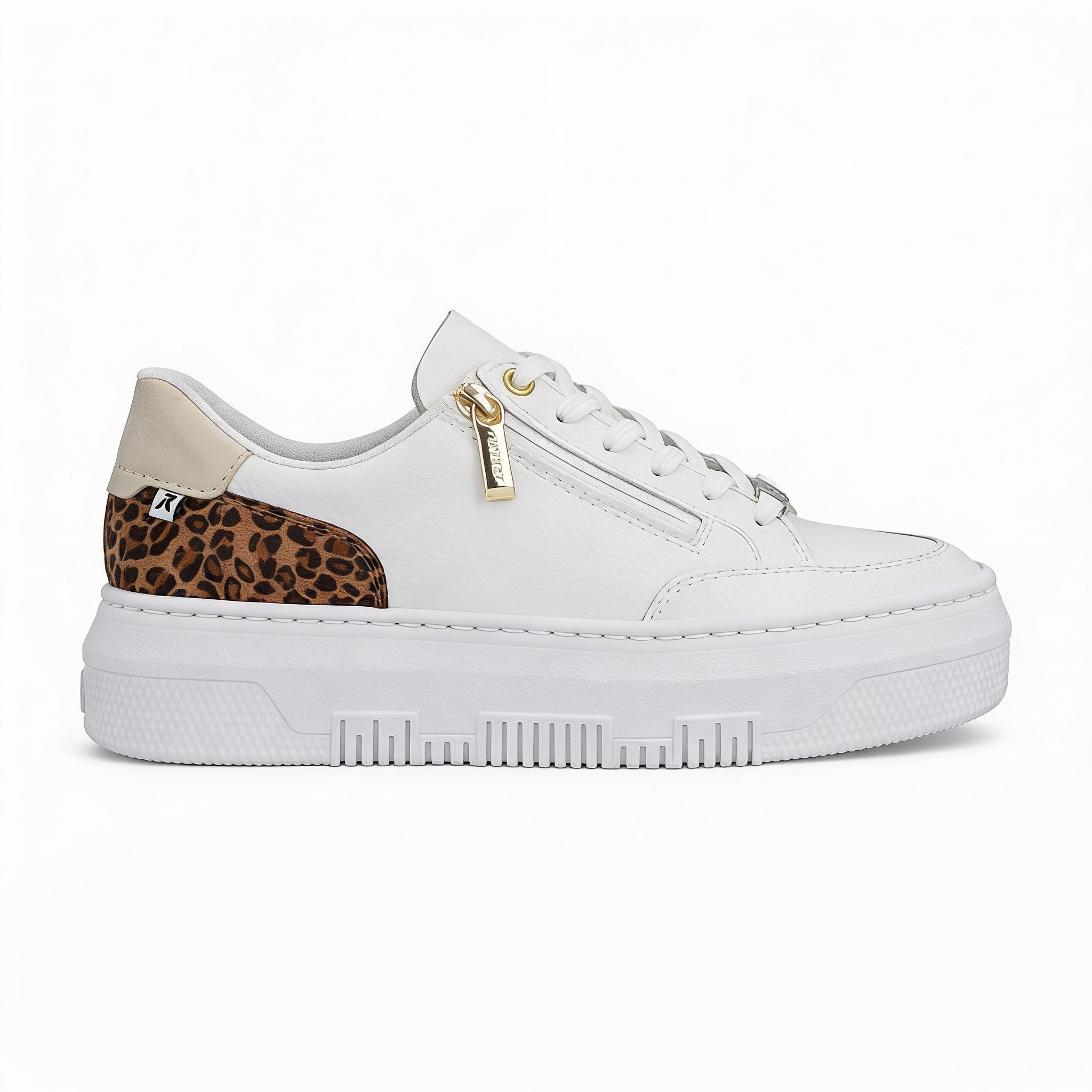 Rieker ENYA Womens Court Trainers White Multi