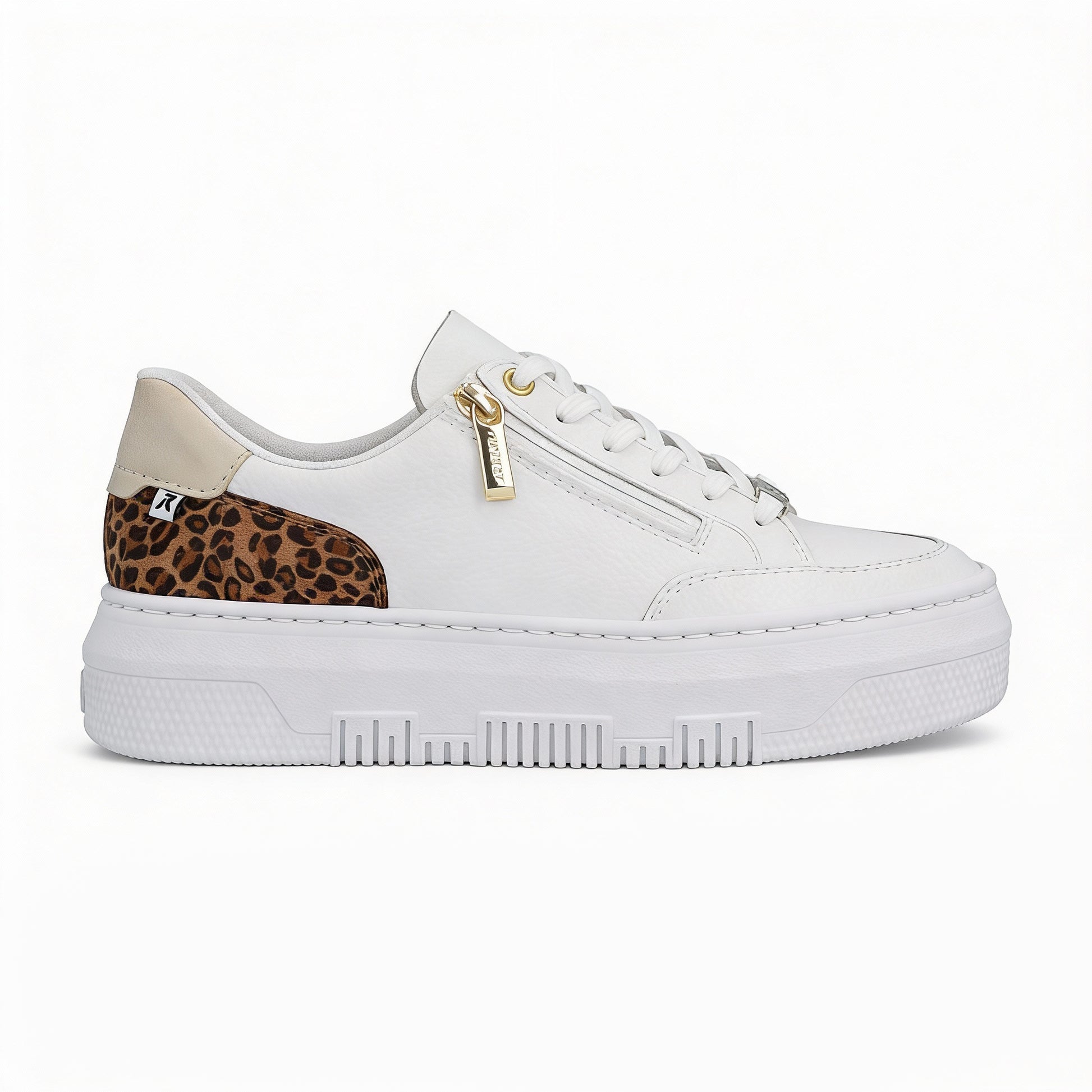 Rieker ENYA Womens Court Trainers White Multi