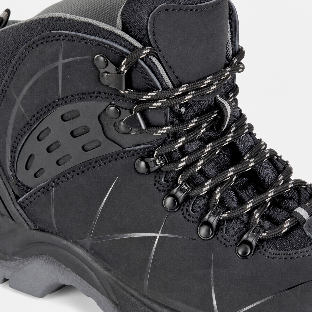 Grafters MONTY Mens Safety Boots All Black