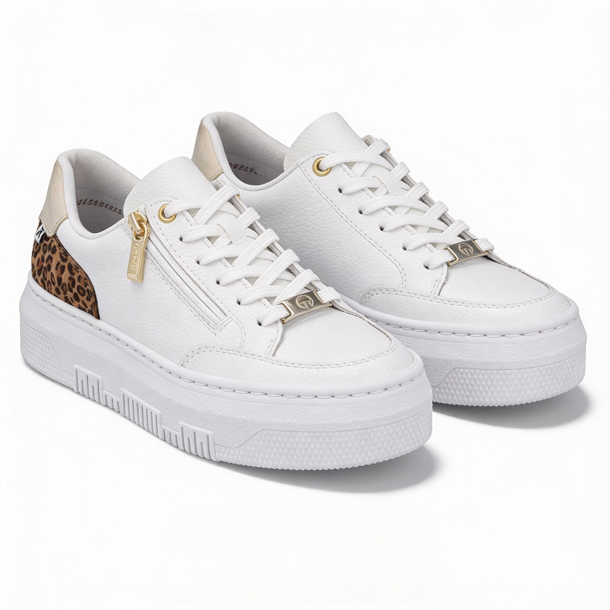 Rieker ENYA Womens Court Trainers White Multi