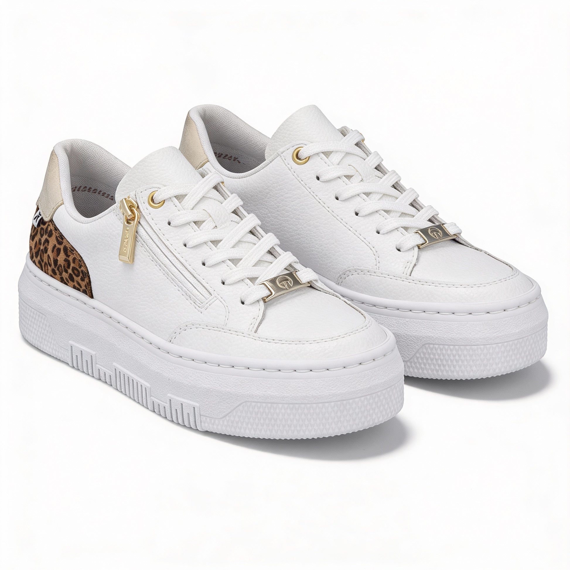 Rieker ENYA Womens Court Trainers White Multi