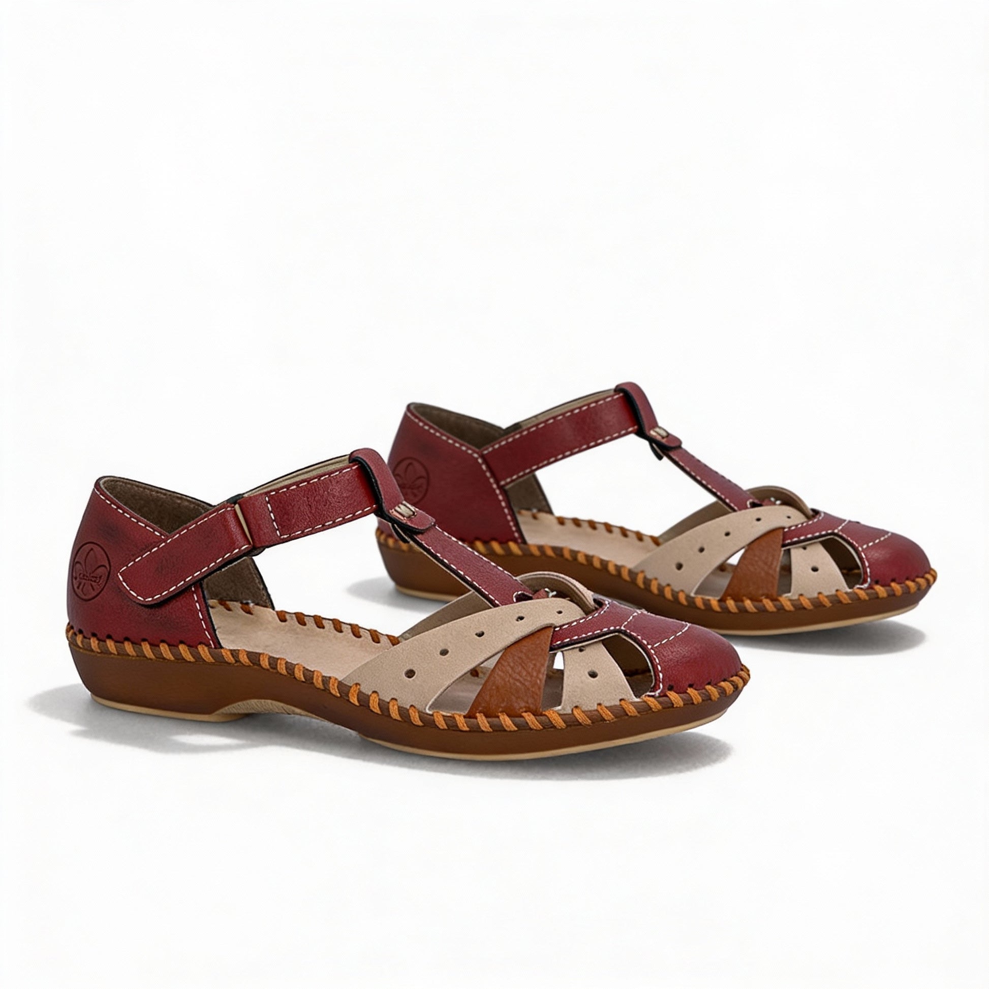 Rieker M1655-34 DESIDERIA Womens Gladiator Sandals Red