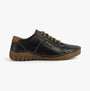Josef Seibel FELICIA 02 Womens Shoes Ocean-Combi side view, leather comfort shoes with lace-up design and rubber sole.