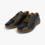 Josef Seibel FELICIA 02 Womens Shoes Ocean-Combi side view with leather upper and lace-up closure.