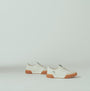 Kizik BROOKLYN Womens Trainers Pristine side view, casual canvas trainers with rubber sole in light color.