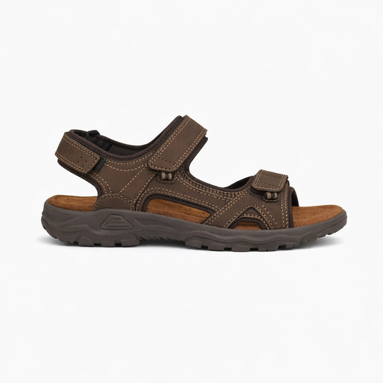 Roamers BILL Mens Comfort Sandals Brown