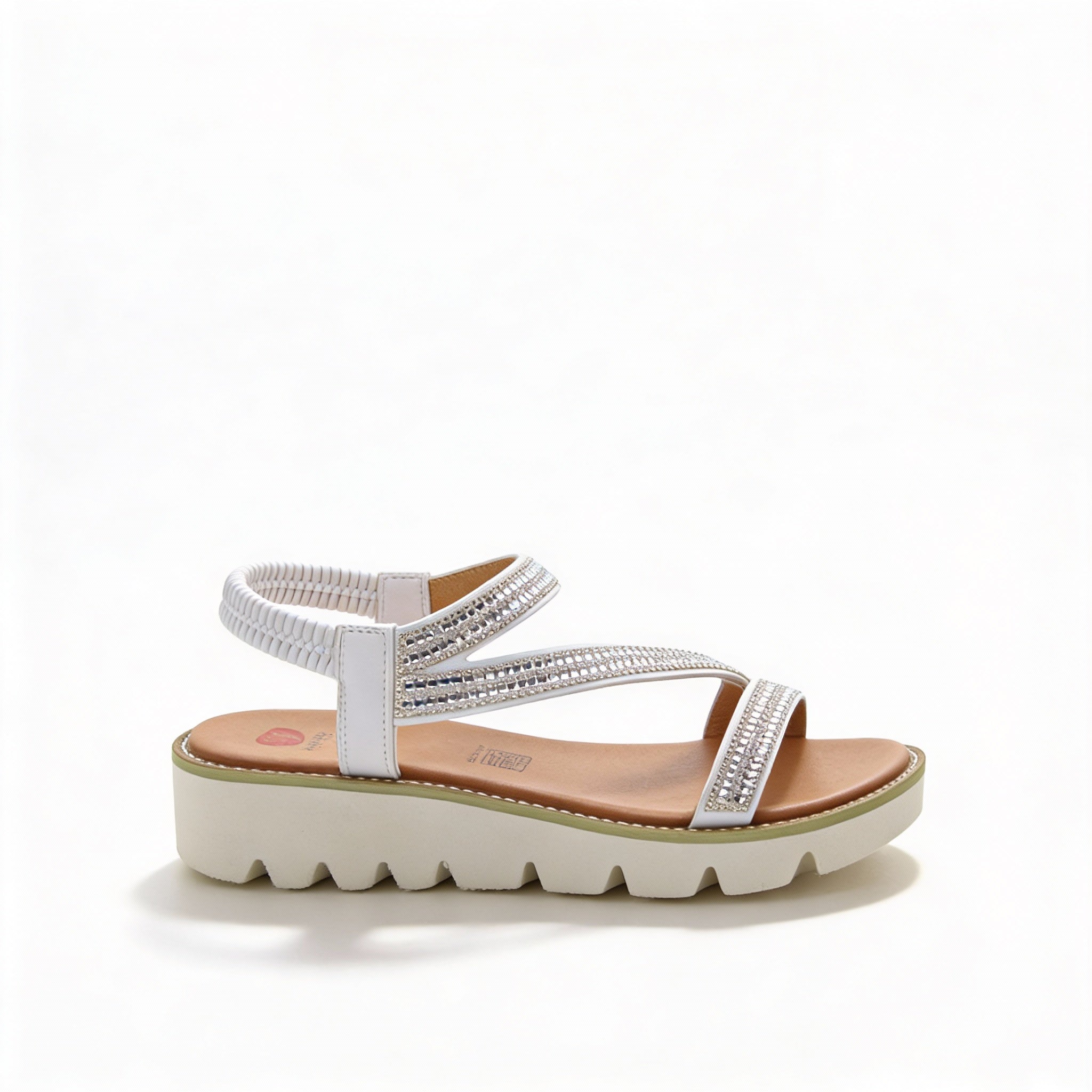 Heavenly Feet FRESCO Womens Slingback Sandals White