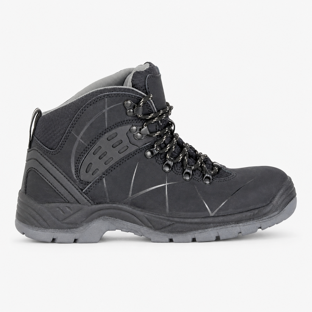 Grafters MONTY Mens Safety Boots All Black