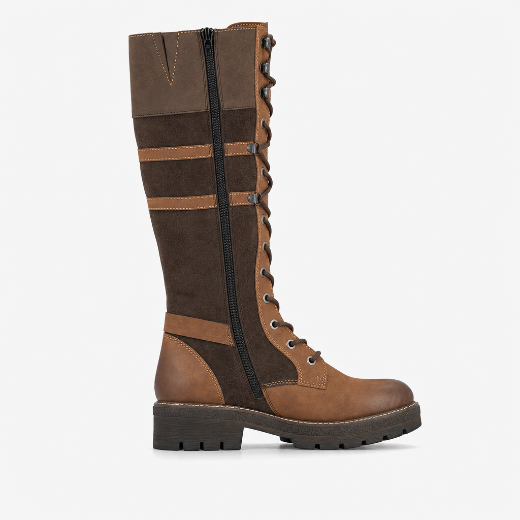 Rieker Y8101 Womens Mid-Calf Boots brown/havanna/brandy/tabak