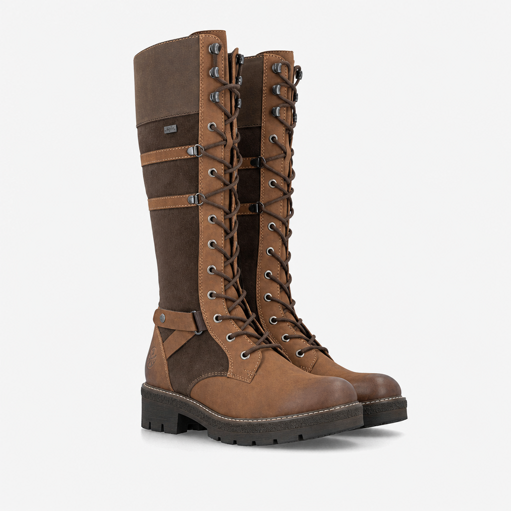 Rieker Y8101 Womens Mid-Calf Boots brown/havanna/brandy/tabak